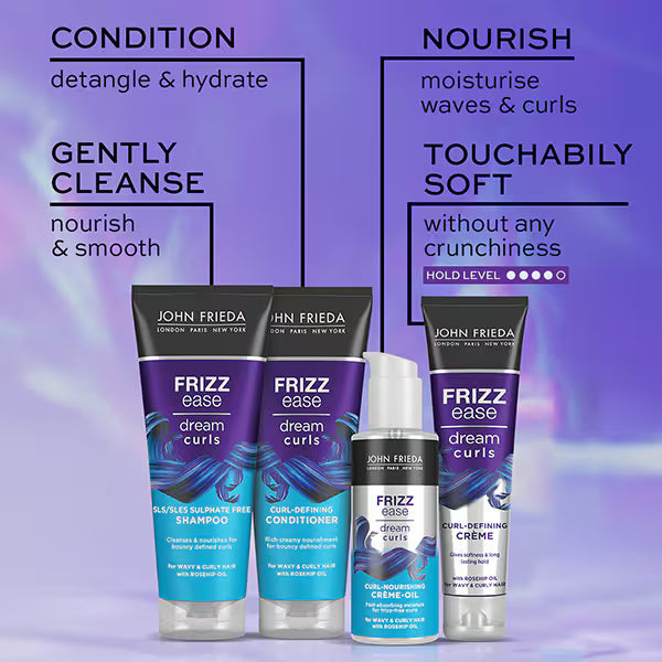 John Frieda Dream Curls Nourish Creme Oil 100ml, imported from the UK