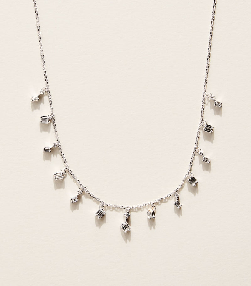 Suzanne Kalan white gold diamond cascade necklace (British brand)
