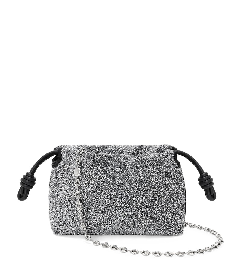 LOEWE Mini Beaded Flamenco clutch purse, imported from the UK