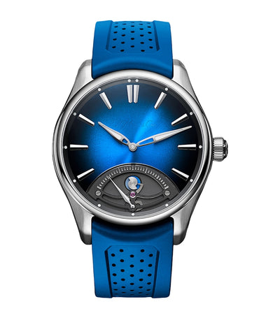 Harrods H. Moser & Cie Stainless Steel Pioneer Retrograde Seconds Watch 42.8mm- Buy online at McGrocer