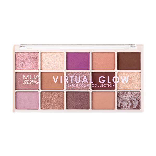 MUA Virtual Glow 15 Shade Eyeshadow Palette (British brand)
