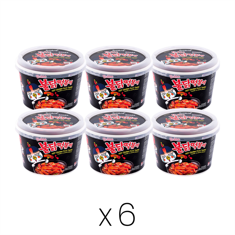 Samyang Buldak Topokki Bowl hot chicken flavour 6 pack - British product