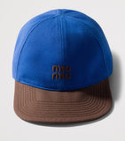 Miu Miu drill baseball cap (British brand)
