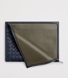 Bottega Veneta Intrecciato leather zip pouch 33cm, UK version