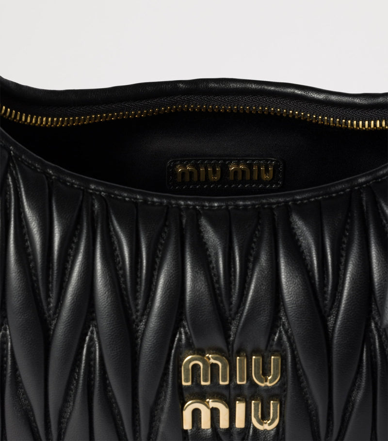 Miu Miu matelassé leather Wander top-handle bag (British brand)