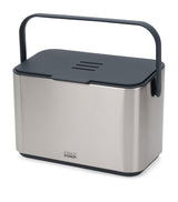 Harrods Joseph Joseph Stainless Steel Premium Food Waste Caddy 4L- Buy online at McGrocer