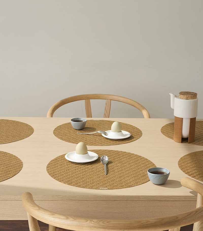 Chilewich TerraStrand Foxtail round placemat 38cm - British product