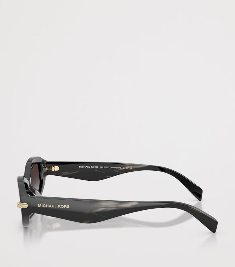 Michael Kors Wilmington acetate sunglasses gold logo, imported from the UK