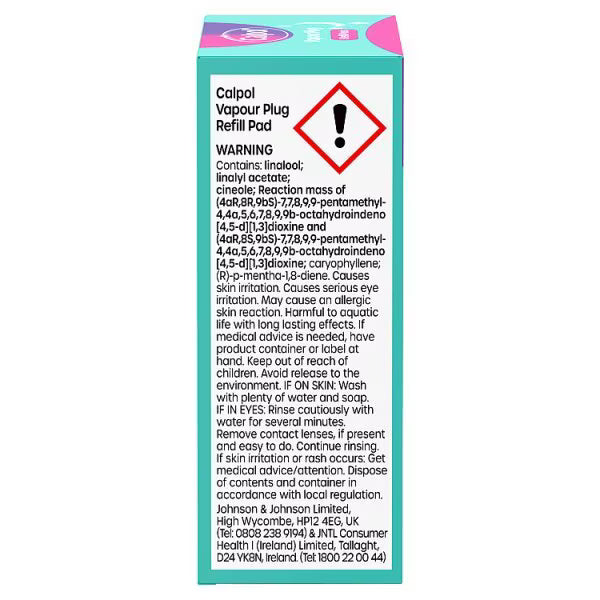 Calpol Vapour Plug Refill Pads Lavender and Chamomile 5 Pack, UK version