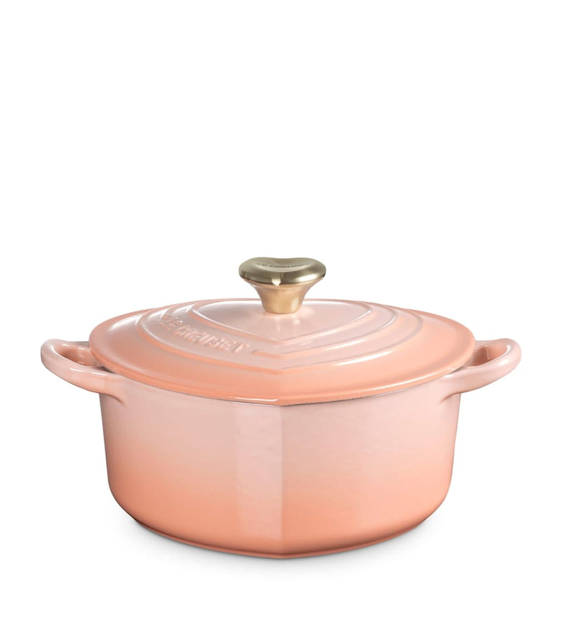 Le Creuset heart-shaped cast iron casserole dish 20cm - British product