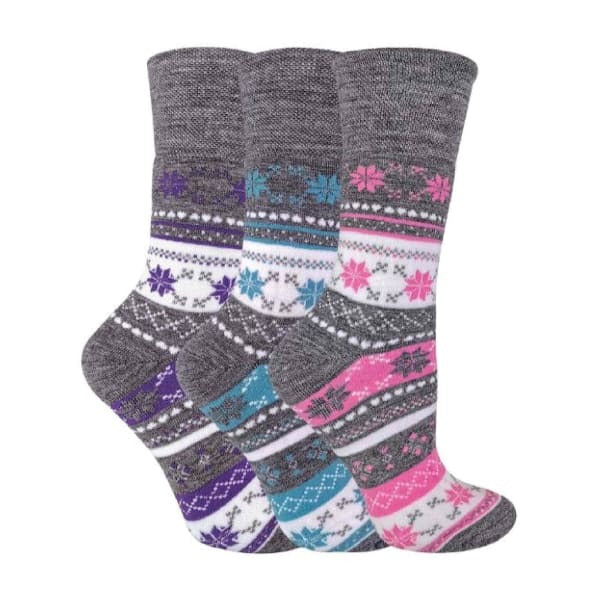 Sock Snob Ladies Thermal Socks 3 Pack UK 4-8 (British brand)