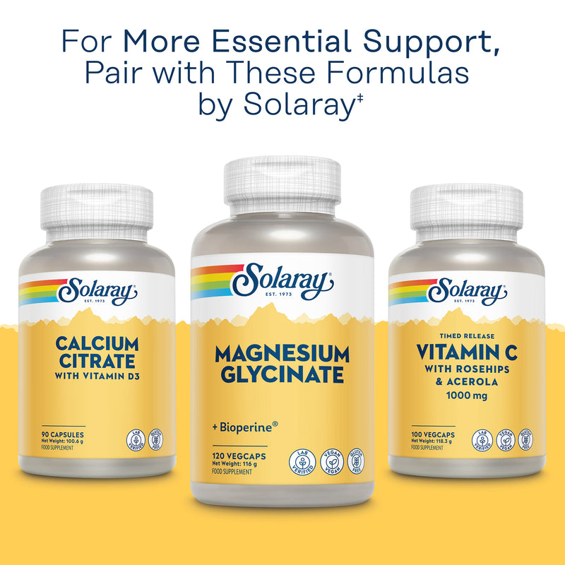 Solaray Magnesium Glycinate 350mg 120 capsules, UK version