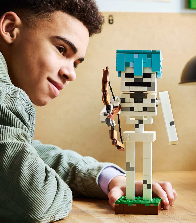 Lego Minecraft Skeleton figure 21594 toy, imported from the UK