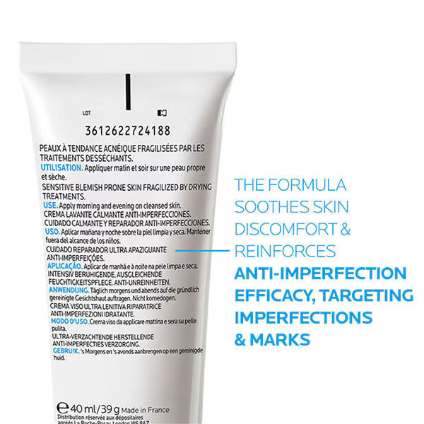 La Roche-Posay Effaclar H Iso-biome Moisturising Cream 40ml, UK version