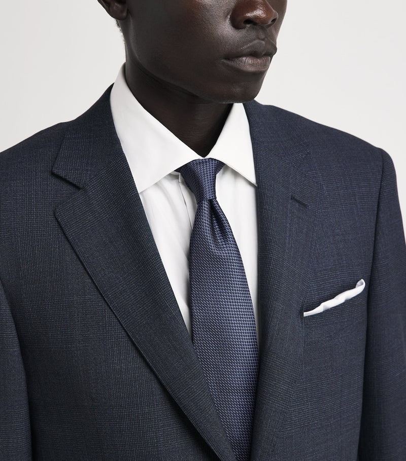 Isaia silk seven-fold tie 8cm - British product