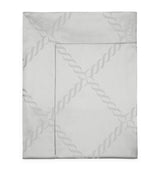 Harrods Super King Flat Sheet with Braid Motif, Made from Egyptian Cotton, 300cm x 270cm- Buy online at McGrocer