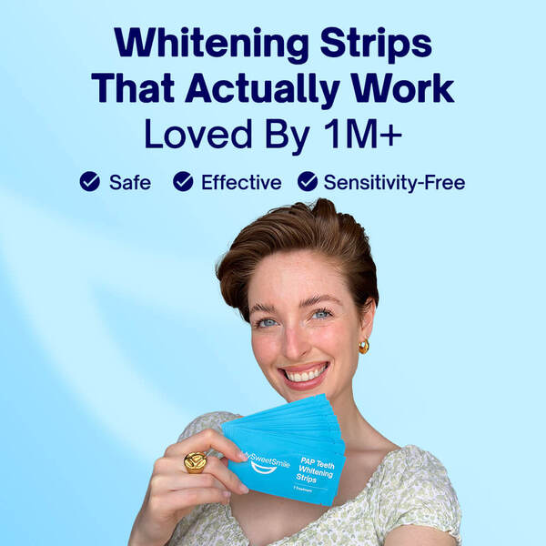 MySweetSmile teeth whitening strips 21 treatments imported from the UK