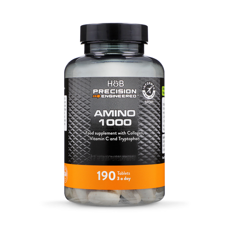 Amino 1000mg Bovine Collagen Tablets 190 - British product