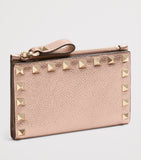 Valentino Garavani card holder Rockstud calfskin 9x14cm - British product