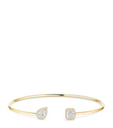 Harrods Messika My Twin Yellow Gold and Diamond Bangle (0.35ct)- Buy online at McGrocer