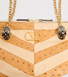 Valentino Garavani ostrich leather Panthea tote bag, UK version