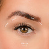 House of Amor false eyelashes FLUFFY, UK version