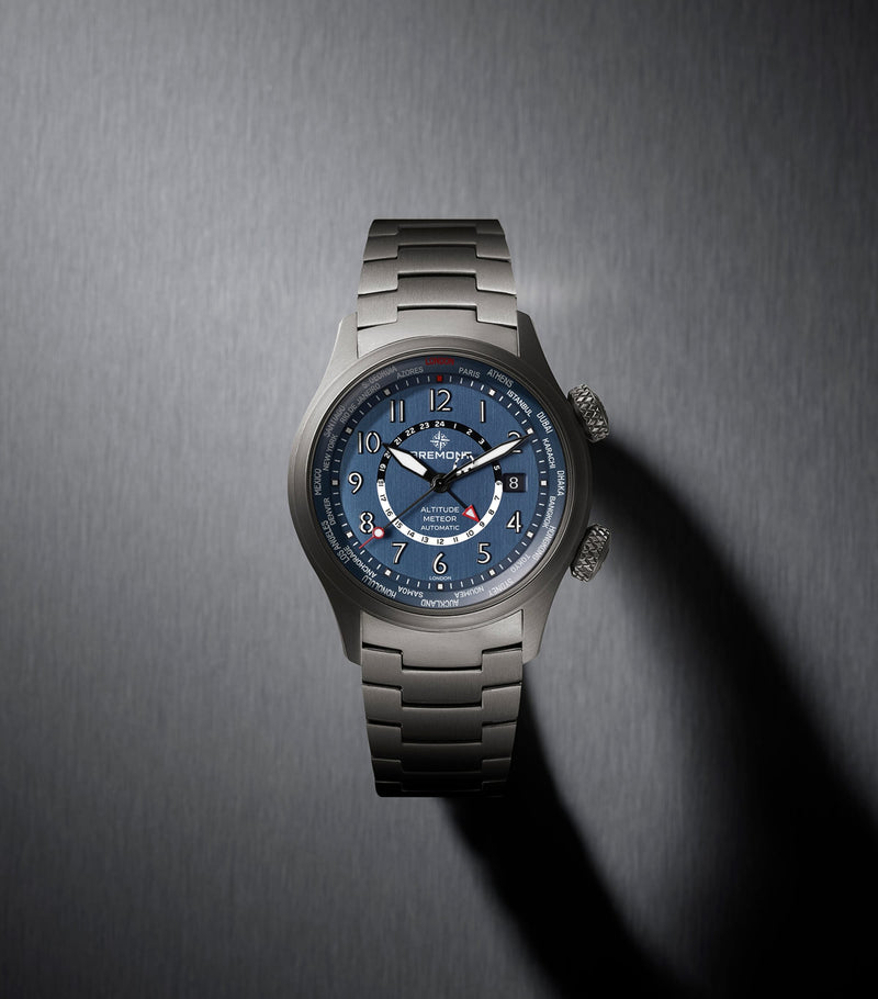 Bremont Titanium Altitude MB Meteor Time Zones watch 42mm, imported from the UK