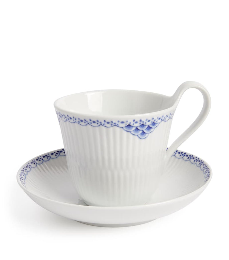 Royal Copenhagen Princess teacup and saucer set 250ml, imported from the UK