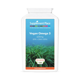 Holland & Barrett Supplement Place Vegan Omega 3 625mg EPA DHA DPA Dietary Supplement 120 Capsules- Buy online at McGrocer