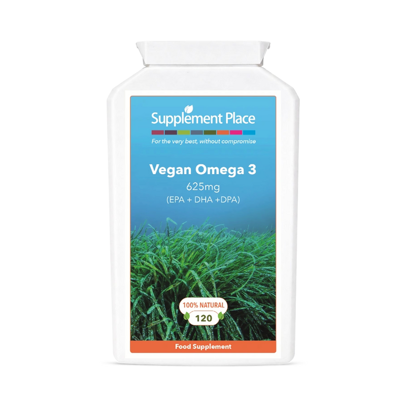 Supplement Place vegan omega 3 capsules 120 count - British product