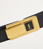 Saint Laurent Leather Charniere Belt 2.5cm - British product