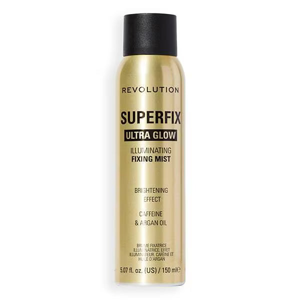 Revolution Superfix Glow Fixing Mist setting spray (British brand)