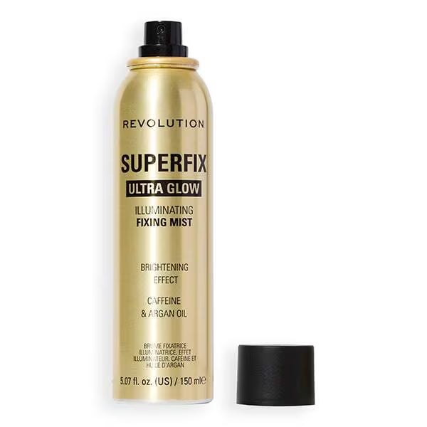 Revolution Superfix Glow Fixing Mist setting spray (British brand)