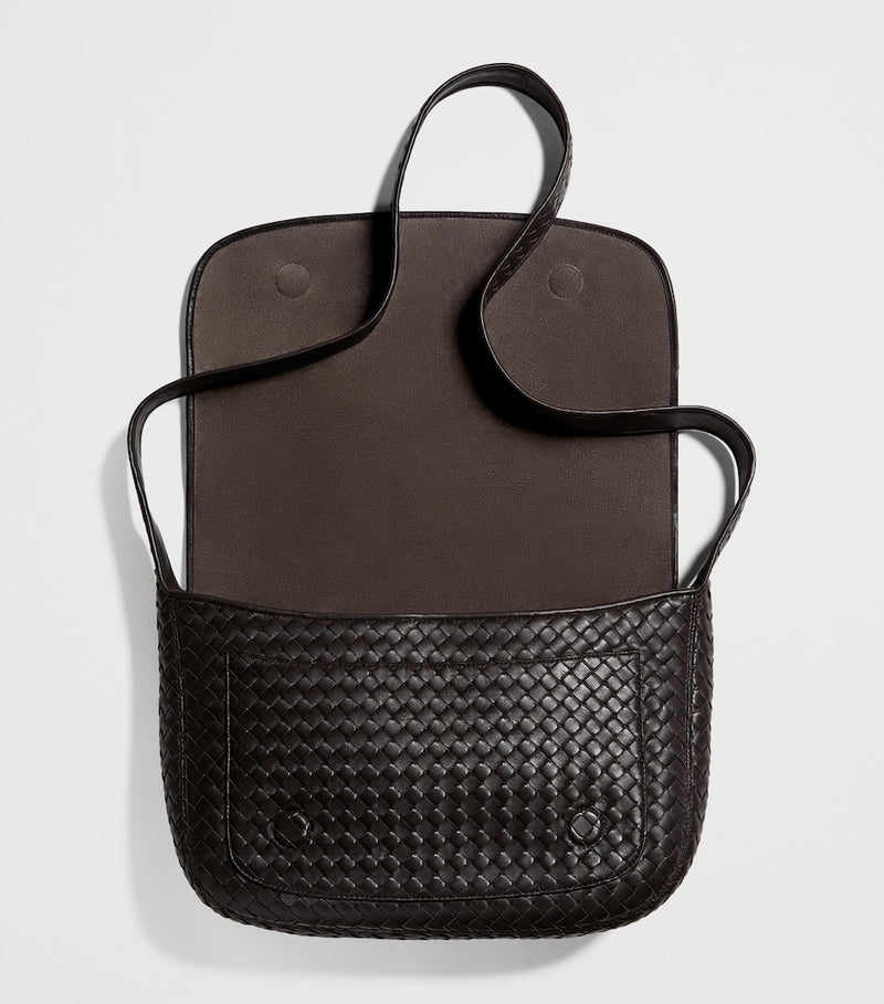 Bottega Veneta Lambskin Veneto Messenger Bag, UK version