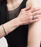 Suzanne Kalan white gold diamond classic tennis bracelet, UK version