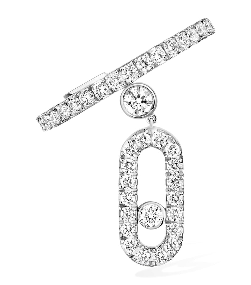 Messika Move Uno white gold diamond ear cuff 0.24ct (British brand)