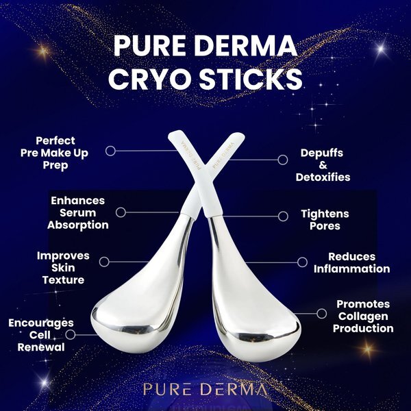 Pure Derma London Cryo Sticks built-in cooling gel small (British brand)