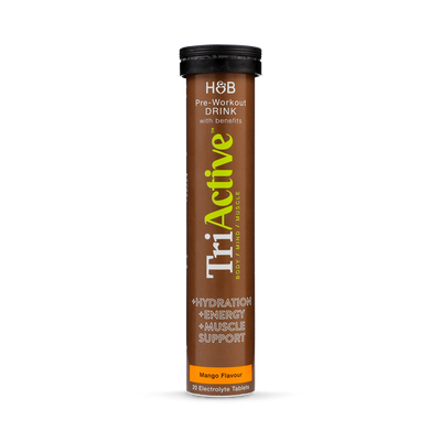Holland & Barrett TriActive Pre-Workout Electrolyte Mango Effervescent Tablets 20 Count- Buy online at McGrocer