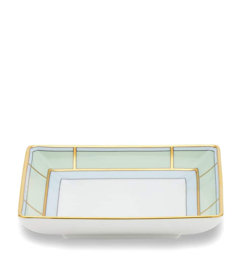 GINORI 1735 porcelain Colonna Diva square change tray 13.5cm, UK version
