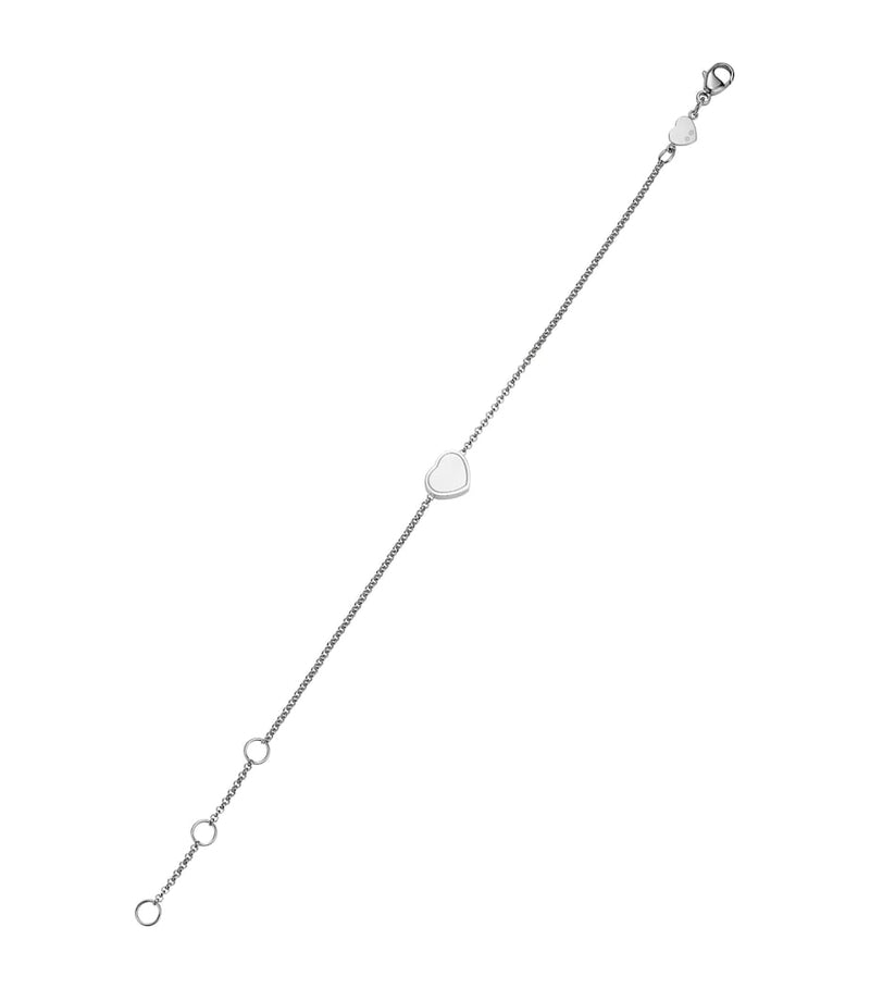 Chopard white gold diamond Happy Hearts bracelet, imported from the UK