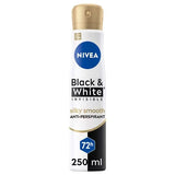 Superdrug Nivea Black & White Silky Smooth Anti-Perspirant Spray 250ml- Buy online at McGrocer