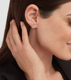 Bvlgari rose gold diamond single stud earring (British brand)