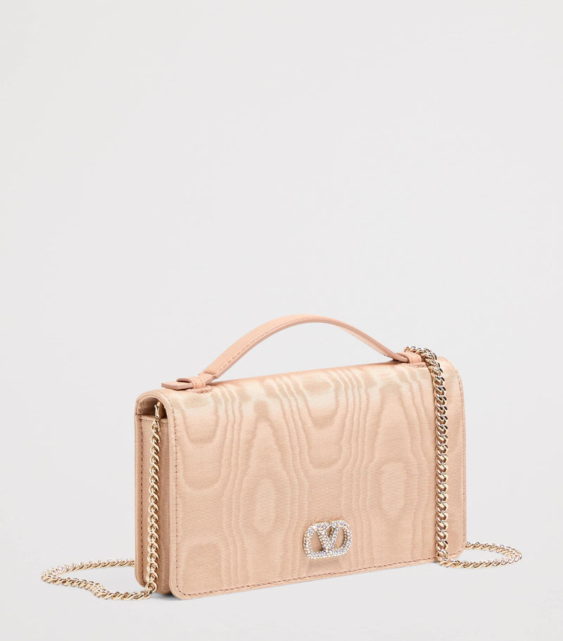 Valentino Garavani chain wallet with VLogo, H11cm - (British brand)