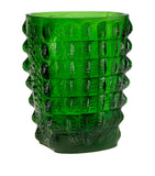 Lalique crystal crocodile embossed vase 26.5cm, UK version