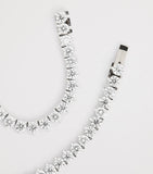 Harrods diamond tennis necklace 37.24ct white gold (British brand)
