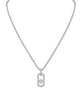 Harrods Messika So Move Titanium and Diamond Pavé Pendant Necklace (1.14ct)- Buy online at McGrocer