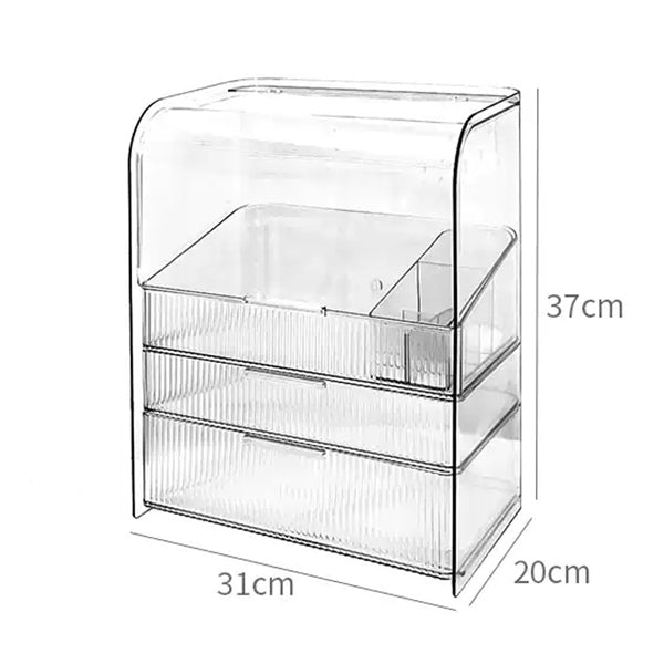 Livingandhome 3-Tier Cosmetic Storage Organizer 31cm, imported from the UK