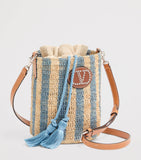 Valentino Garavani straw VLogo signature bucket bag, UK version