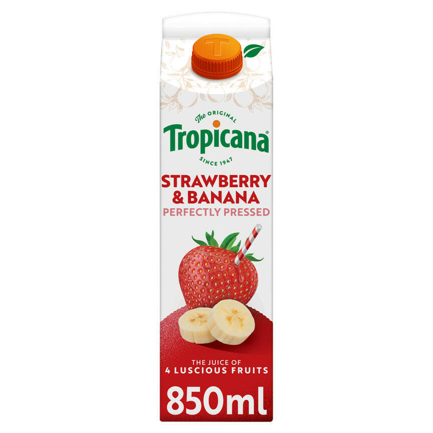 Tropicana Strawberry & Banana Juice 850ml GOODS ASDA