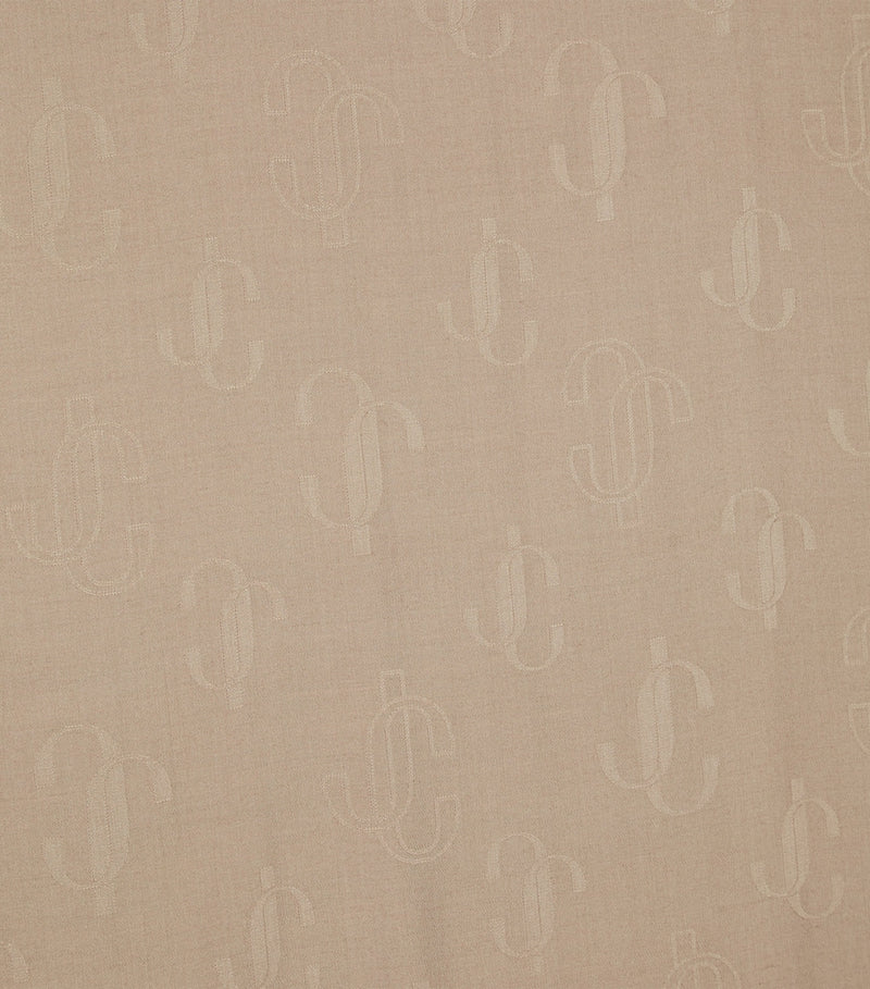 Jimmy Choo silk-wool logo scarf 140cm - British product